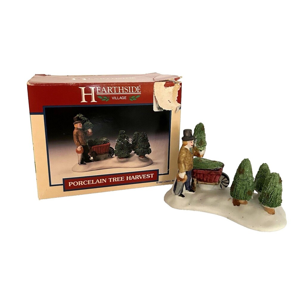 Lemax 1992 Hearthside Village Porcelain Tree Harvest with Box 23044